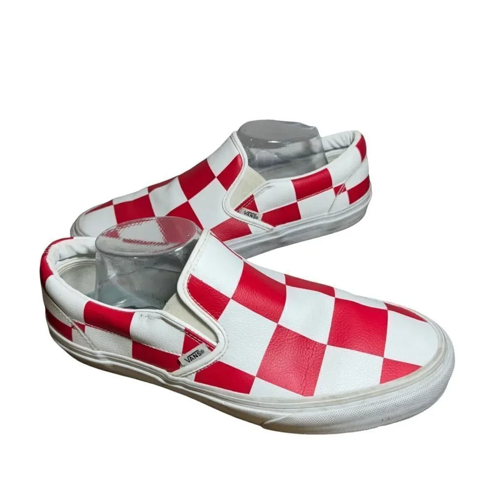 Vans Leather slip-ons size 10 - Picture 3 of 5